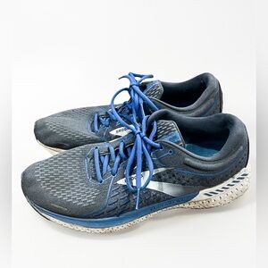 Brooks Adrenaline GTS 21 Men’s 10 Blue Gray Running Shoes